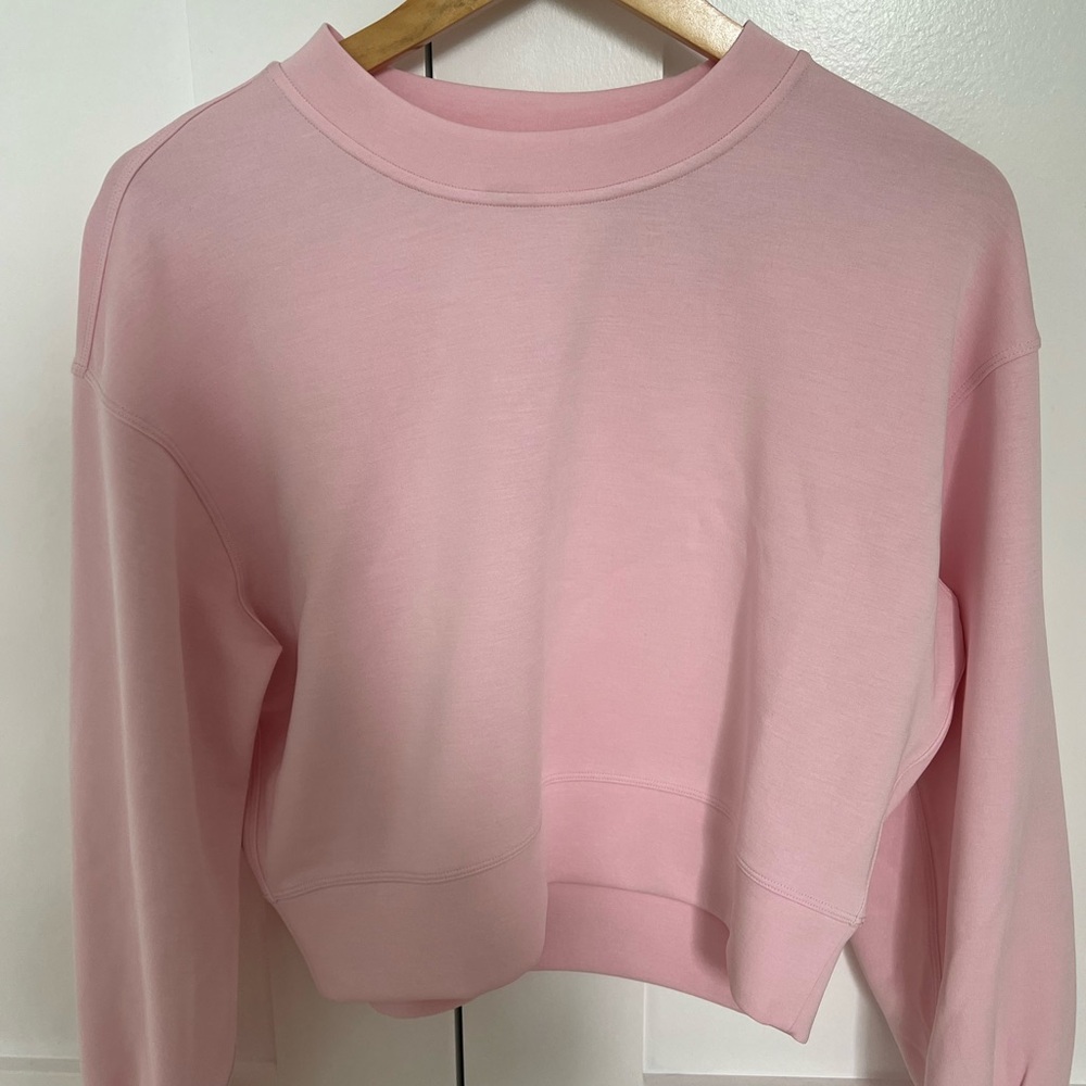 Lululemon softstreme perfectly oversize cropped crew - strawberry milkshake